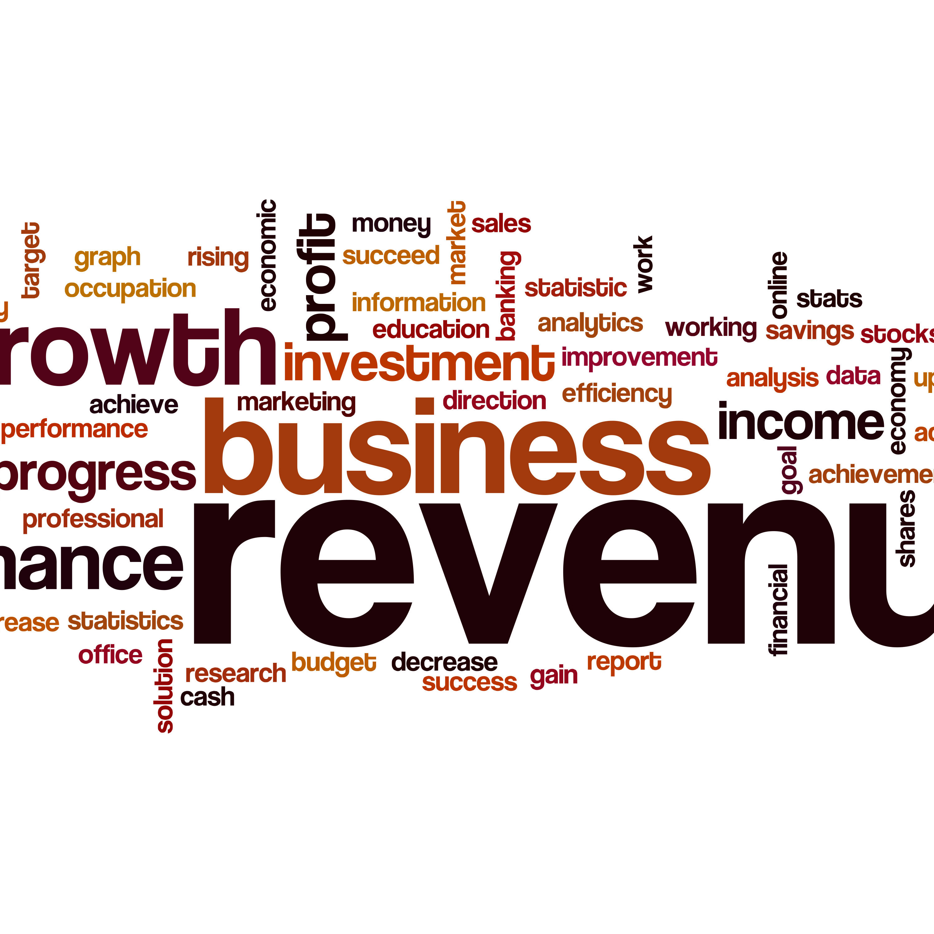 Revenue word cloud